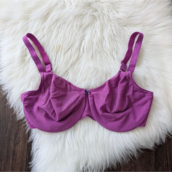 Chantelle Minimizer Bra Natural Purple Lined Seamless Full Coverage 34DDD 34F - Picture 2 of 10
